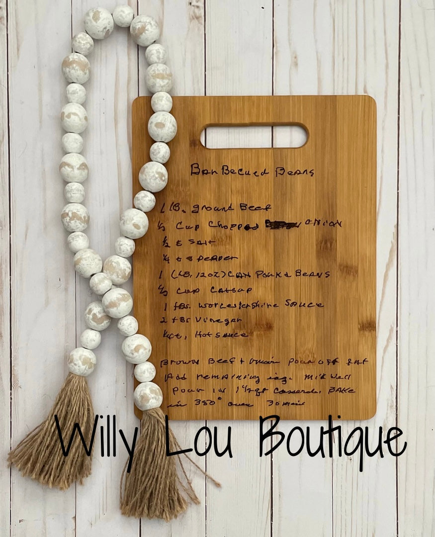 Recipe Cutting Board