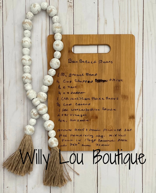 Recipe Cutting Board