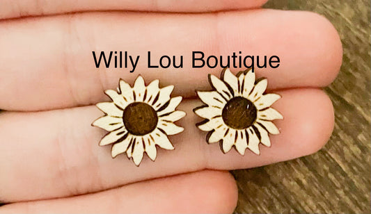 Sunflower Stud Earrings